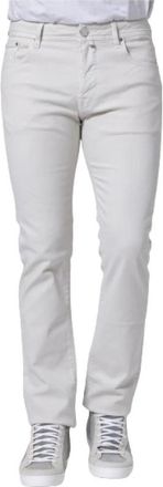 Jacob Cohen Slim Comfortabele Bard Jeans - Heren - Slim Fit Broeken - Wit - W32 - Katoen - Broeken