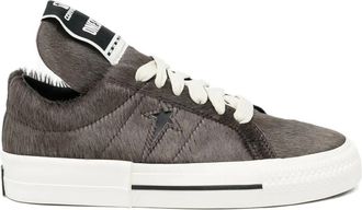 Rick Owens Sneakers con pelliccia sintetica - Marrone