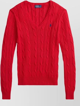 Polo Ralph Lauren kimberly cable knit v neck pullover sweater