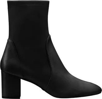 Stuart Weitzman Yuliana 60 Bootie - Dames - Laarzen met Hak - Zwart - 40 EU - Tweed - Schoenen