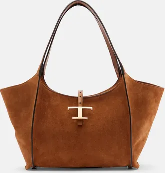 Tod's Shopper T Timeless Small in suede