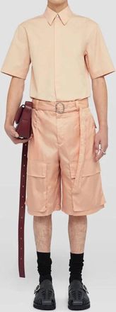Jil Sander Button Down Shirt In Pink Salt