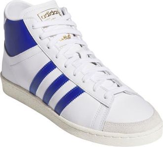 adidas Gender Inclusive Jabbar Hi Basketball Sneaker in Cloud White/blue /Off White at Nordstrom, Size 12.5 Womens