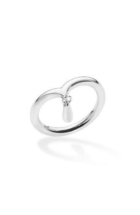 Lucy Quartermaine Midi Ring with Drip in Sterling Silver at Nordstrom, Size Medium