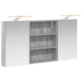 vidaXL Juego De Muebles De Ba&ntilde;o Con Estante 3 Pcs 100 X 10,5 X 50 Cm Vidaxl