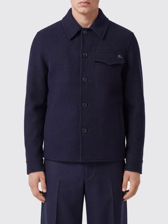 Burberry Single-Breasted Short Coat in Pure Wool with a Classic Collar