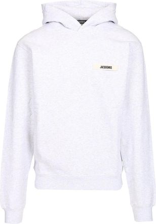 Jacquemus Le Hoodie Gros Grain - Heren - Hoodies - Grijs - S - Katoen - Hoodies & sweatvesten