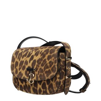 Jimmy Choo London Womens Brown Leather Crossbody Bag