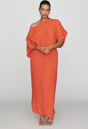 Never Fully Dressed Tilly Off-Shoulder Maxi Dress