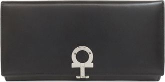 Ferragamo Leather Long Wallet (Tri-Fold) (Pre-Owned)