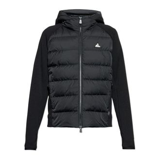 Moncler Down Jackets, male, Black, Size: XL Padded Zip-Up Sweatshirt