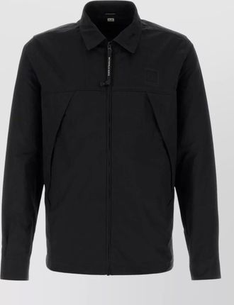 C.P. Company gabardine jacket collared design buttoned cuffs