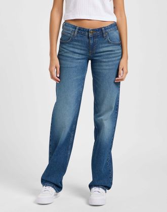 Lee Regular-fit-Jeans LEE Lee Jeans Zoe, Damen, Gr. 30, L&auml;nge 33, blau, Obermaterial: 78% Baumwolle CO. 20% Baumwolle CO recyc.. 2% Elasthan EL., Jeans Re