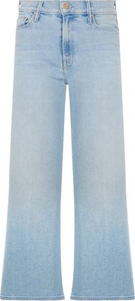 Mother Light Blue Flared High Rise Jeans