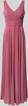 Troyden Collection Maxikleid aus Chiffon in Wickel-Optik in Mauve, Gr&ouml;&szlig;e 32