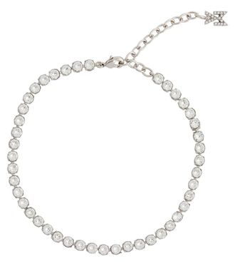 Amina Muaddi Tennis crystal-embellished anklet