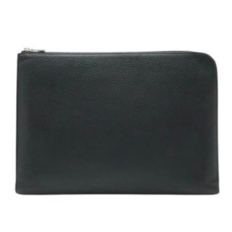 Louis Vuitton Pre-owned Pochette Jour GM NM Taurillon Leren Clutch - Heren - Pre-owned - Zwart - Maat: ONE Size Leer