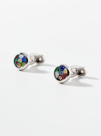 Mon Art Mens Murano glass cufflinks