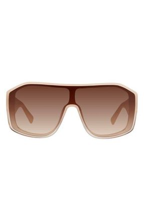 Kurt Geiger Mask Sunglasses in Ivory/Brown at Nordstrom