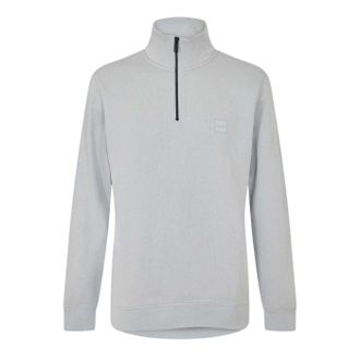 HUGO BOSS Heren Badstof Sweatshirt (Lichtgrijs/Pastelgrijs)