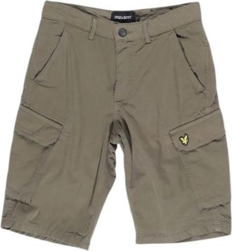 Lyle & Scott Bermuda Shorts - Heren - Korte Broeken - Groen - W28 - Katoen - Korte Broeken