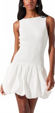 Astr Nettie Sweater Dress In White