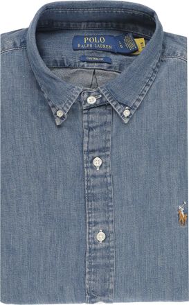 Polo Ralph Lauren Blue Cotton Button-Down Shirt