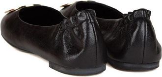 Tory Burch Womens Ballets Perfect Black Gold Flats