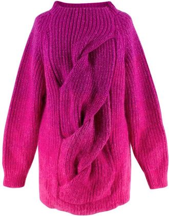 Katie Eary Mens Runway Wool Twist Jumper Size S