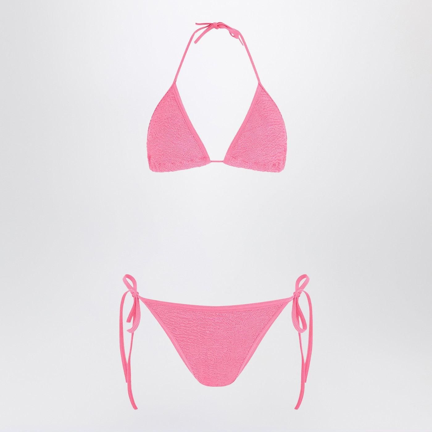 水着・ビーチグッズその他 Hunza G Gina triangle bikini set in pink Hunza G Gina triangle bikini set in pink | TheDoubleF
