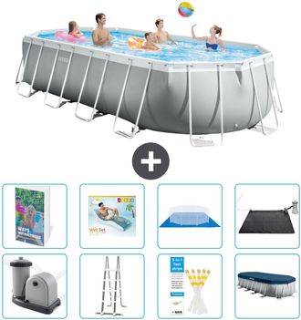 Intex Piscina Prism Frame Oval - 610x305x122 Cm - 9-piezas S567