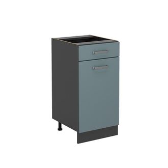 Vicco Mueble Bajo De Cocina R-line, Gris Azulado, 40 Cm Sin Encimera