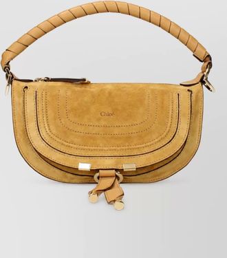 Chlo&eacute; marcie suede leather shoulder bag