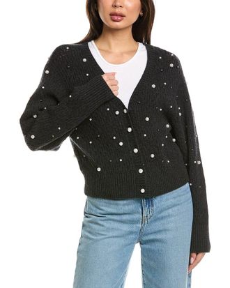 Brodie Beverley Bead Button Back Cashmere Sweater