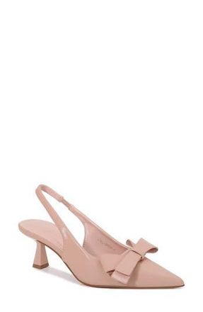 Berness Calliope Asymmetric Bow Slingback Pump in Beige at Nordstrom Rack, Size 6.5