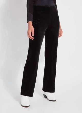 Lyss&eacute; Velvet Wide Leg Pant In Black