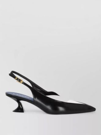 Lanvin patent leather slingback pumps