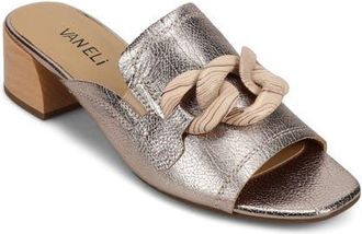 Vaneli Cannia Block Heel Sandal in Shell at Nordstrom, Size 7.5