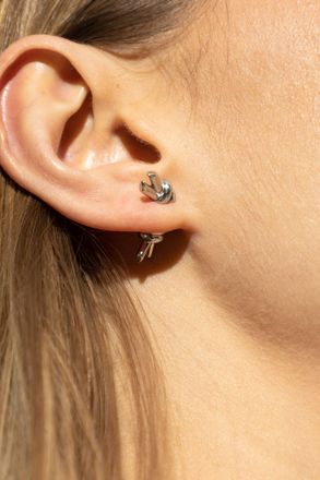 Bottega Veneta Silver Earrings, Womens, Silver