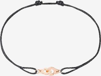 Dinh Van Kordelarmband mit Roségoldelement Menottes R6.5