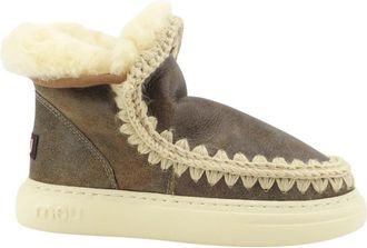 Mou Eskimo Bold - Dames - Winterlaarzen - Bruin - 38 EU - Wol - Schoenen