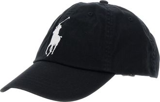 Ralph Lauren Black Embroidered Logo Baseball Hat
