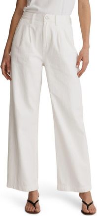 Madewell The Harlow Wide Leg Jeans in Tile White at Nordstrom, Size 30
