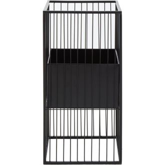 Premier Housewares Interiors by Premier Black Floor Standing Planter, Robust Constructed Large Flower Pot For Garden, Lightweight Flower Pot