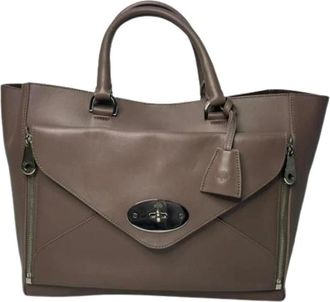 Mulberry Pre-owned Willow Tote - Dames - Vintage Shopper - Bruin - ONE Size - Leer - Vintage