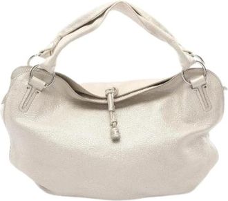 Celine Pre-owned Handbags, female, White, Size: ONE SIZE Pre-owned Bittersweet Leather Handbag