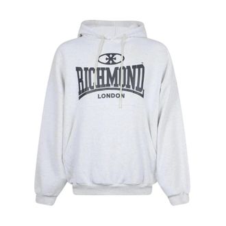 John Richmond Felpa con cappuccio - - Sweatshirts & Hoodies - Uomo - Grigio - L