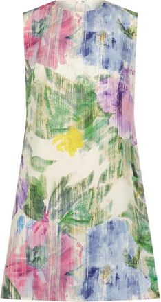 Lela Rose Ikat Floral Cotton Kelly Dress in Peony Multi at Nordstrom, Size X-Large