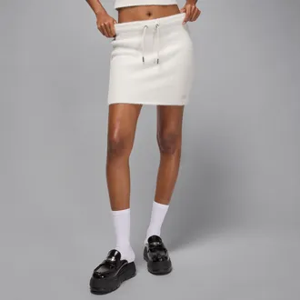 Nike Jordan Womens Air Jordan Miniskirt in White | HQ9178-133