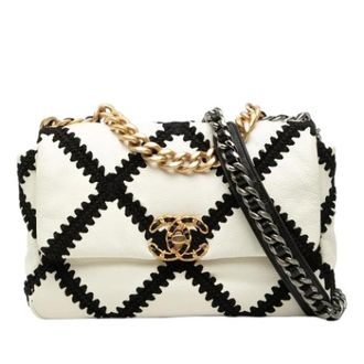 Chanel Pre-owned 19 Flap Bag - Dames - Pre-owned - Veelkleurig - Maat: ONE Size Leer